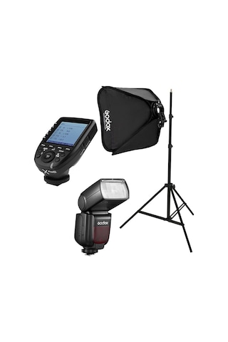 Godox Tt685ıı-c Canon Flaş Full Set - X Pro + 50x50 Softbox