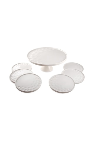 Jumbo Golfline 7 Parça Pasta Takımı Beyaz