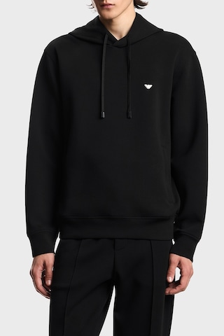 Emporio Armani Logolu Pamuk Karışımlı Kapüşonlu Sweat Erkek Sweat Em004531 Af10013 Uc001 Siyah