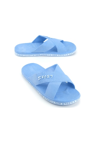 Gezer Erkek Yazlık Airblow Islak Zemine Uygun Günlük Ev Bahçe Havuz Terlik Mavi