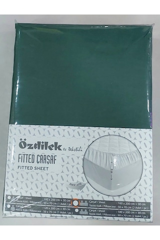 Özdilek Fitted Lastikli Tek Kişilik Çarşaf Seti 100x200 -zümrüt