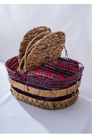 Acar Sep-07856 Kapaklı Piknik Sepeti Kahverengi