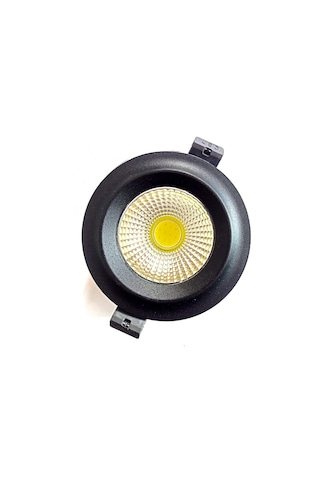 Siyah Led Spot 5w Sıva Altı Döküm Kasa Beyaz Işık 6500k