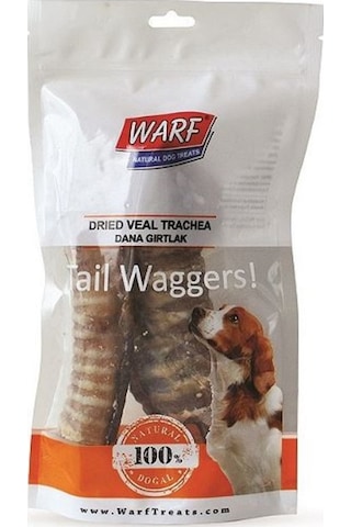 Warf Kurutulmuş Dana Gırtlak Köpek Ödülü 2 x 120 G