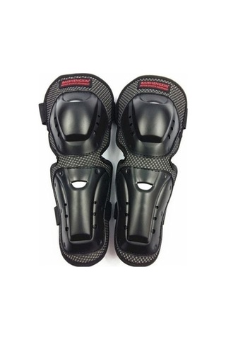Pazly Motosiklet Korumalı Diz Ve Dirsek Seti - 4 Adet, Konforlu Kolluk & Dizlik, Siyah, Yumuşak Ve Dayanıklı Siyah