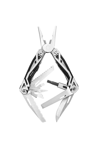 Rocktol Kamp 21 Fonksiyonlu Multitool Pense Kılıflı Siyah - Gri