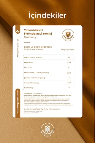 Yaban Mersini Blueberry 300 Gr Diğer