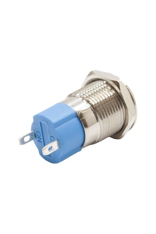12A-G1Z 12Mm Çıkık Anahtarlı Metal Buton