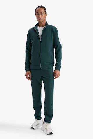Defacto Defactofit Standart Fit Dik Yaka Fermuarlı Hırka F0207ax25augn536 Yeşil