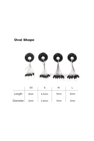 Ebitda Balıkçılar İçin Esnek Kauçuk Lastik Durdurucular - 6'lı Set, Uygun Tüm Balıkçılık Alanları İçin