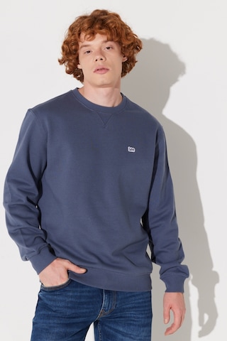 Lee Regular Fit Normal Kesim %100 Pamuk Bisiklet Yaka İçi Polarlı İndigo Sweatshirt L81IRY315 İndigo