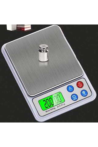 Sones Mh-555 600g X 0.01g Yüksek Doğruluklu Dijital Elektronik Taşınabilir Mutfak Terazisi Denge Cihazı 2.2 İnç Lcd Ekranlı