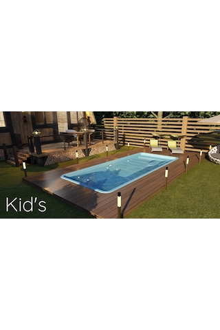 Fiber Hazır Havuz Kid's Model 2,20 X 5,20 X 0,70 Mt - 6,15 M3 - Toptancıyızbiz