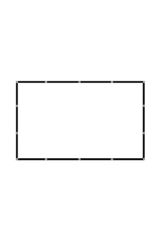 Jeehugo 60 İnç 16:9 Taşınabilir Dikişli Polyester Perde - Ev Ve Dış Mekan Projeksiyon İçin Yüksek Kaliteli Görüntü, 1.32x0.75m