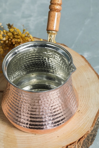 Cooker 400 Ml Dövme Bakır El Yapımı Cezve Kahve Cezvesi Bk015