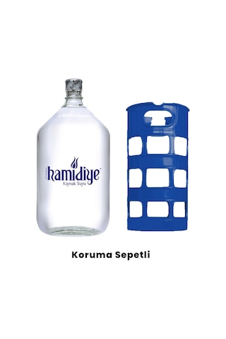 Hamidiye 15 Lt Cam Damacana Koruma Sepetli