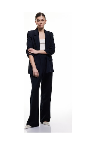 Koton Düğmeli Viskon Karışımlı Cep Detaylı Spor Blazer Ceket Lacivert 5spk10004uw Lacivert