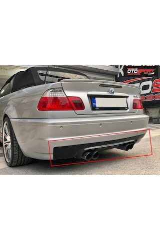Bmw E46 M3 Arka Tampon Difüzör Fiberglass Boyasız