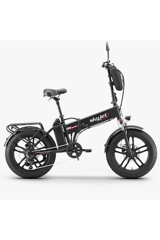 Skyjet Trvııı Pro 1000w Elektrikli Bisiklet Ayna Çanta Ve El Gazı Hediyeli Siyah
