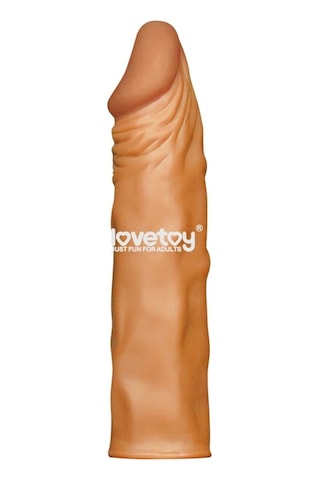 Hızlı Express Lovetoy 5 Cm Dolgulu Realistik Uzatmalı Penis Kılıfı Dildo