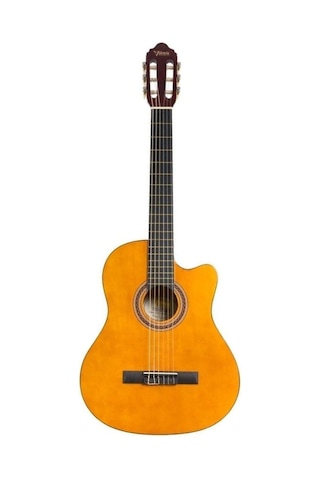 Valencia Vc104tc Klasik Gitar - Naturel Cutaway Başlangıç Seviyesi Sap Ayar Çeliği Truss Rod , Kesik Kasa Cutaway İle Üst Perdelere Kolay Erişim Ve Parlak Naturel Bitiş