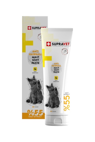 Supravet Anti-Hairball Malt Tüy Yumağı Engelleyici Kedi Macunu 100 G
