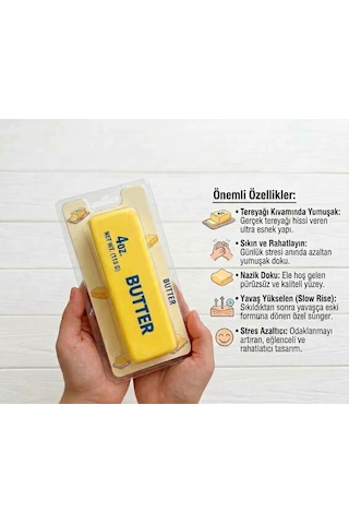Butter Squıshy Sarı Süper Yumuşak Slow Rising Tereyağ Sukuşi Butter Squıshy Sarı Süper Yumuşak Slow Rising Tereyağ Sukuşi