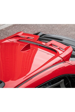 Honda Civic Fk7 İçin Uyumlu Yofer Cam Üstü Spoiler Kırmzı