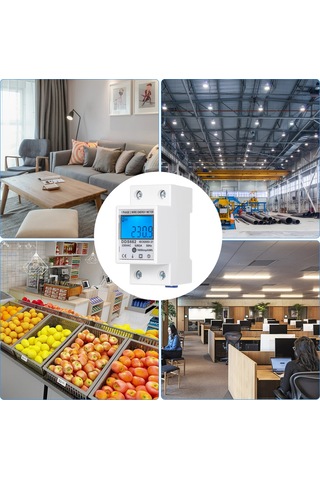 Reedark "230v Tek Fazlı Led Ekranlı Elektrik Sayacı - Dds662 Model, 5-80a Akım"
