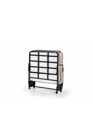 Reyo Miranda Tek Kişilik 90x190 Katlanır Siyah Somya Ek Yatak 90x