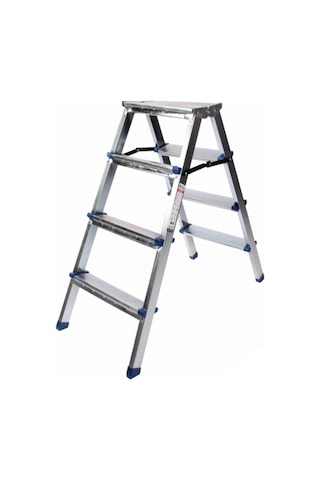 Rita Twin Galvanizli Çift Çıkışlı Katlanabilir Merdiven 10+10 Basamaklı-rm-620