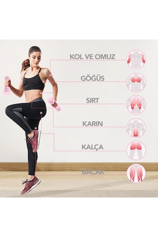 Ayarlanabilir Modüler Kettlebell Ve Dambıl Seti 5 Kg Ev Fitness Ve Güç Antrenman + Pembe Renk Direnç Bandı