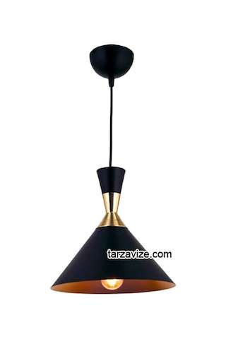 Tarzavize Trt17 Dekoratif Siyah Retro Sarkıt Avize