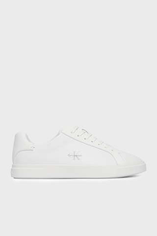 Calvin Klein Deri Logolu Sneaker Ayakkabı Hw0hw032950k4 Bayan Ayakkabı Hw0hw03295 0k4 Beyaz