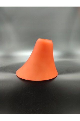 Küçük Avize Camı.turuncu Renkte.hakiki Opalin.mum Ampule Göre . Mat Turuncu