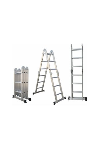 Beykon 12 Basamaklı 3.50 M Katlanır Çok Amaçlı Merdiven