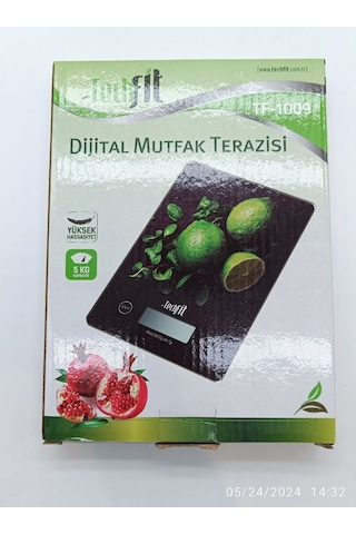 Tf-1009 Çilek Dijital Mutfak Terazisi Hassas Tartım