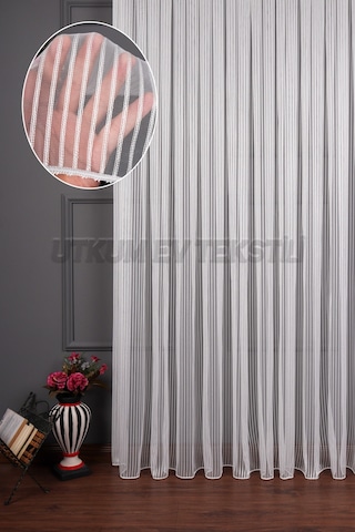 Kalın Çizgili Armür Tül Perde Akdz 1032