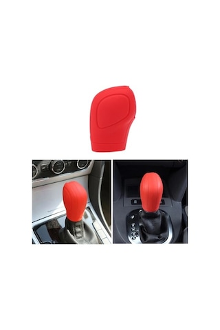 Silikon Volkswagen Dsg Otomatik Vites Topuzu Kılıfı Kırmızı
