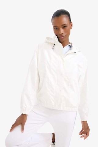 Defacto Defactofit Su İtici Regular Fit Kapüşonlu Yağmurluk C4949ax25auwt80 Beyaz