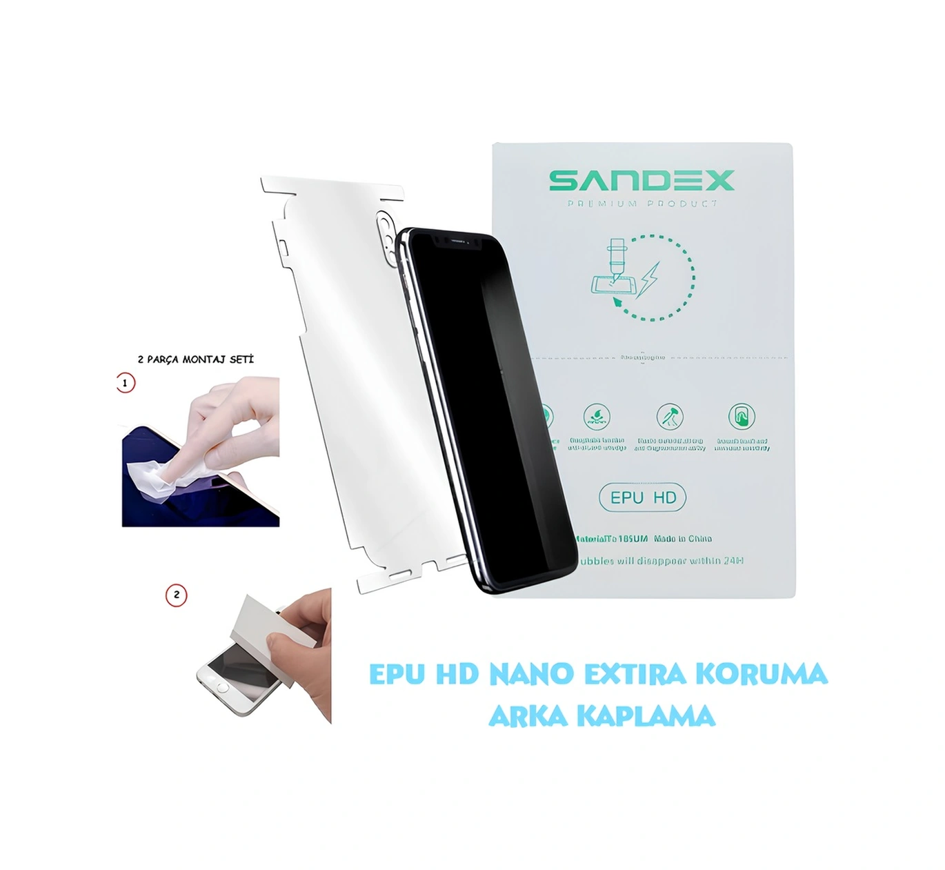 Xiaomi 17 Pro Max Full Nano Arka Kaplama Esnek Ultra İnce - Sandex - Epu Hd