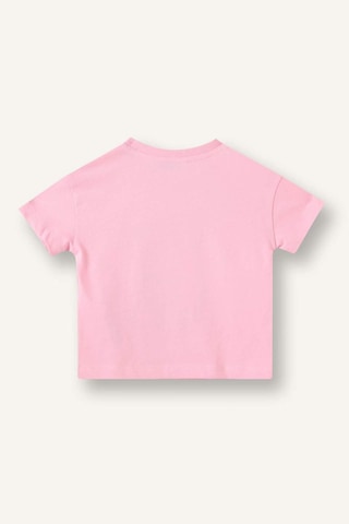 Defacto Relax Fıt Penye Kısa Kollu Tişört Kız Bebek H8232a526smpn649 Pembe-pn649