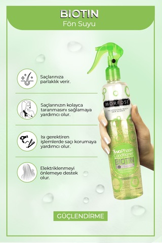 Morfose Biotin Çift Fazlı Fön Suyu 400 ML