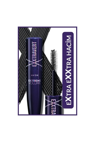 Avon Exxtravert Ekstra Hacim Veren Maskara 9 ML Blackest Black 2'li