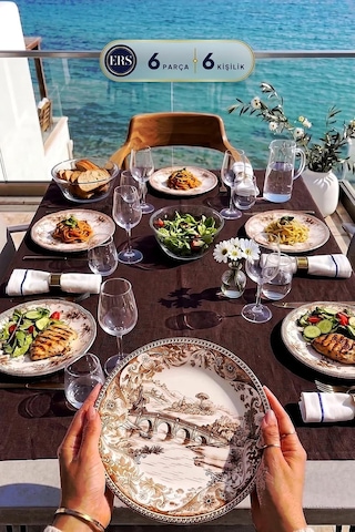 Venedik 6'lı Çukur Yemek Tabağı Seti 20 Cm Çok Renkli