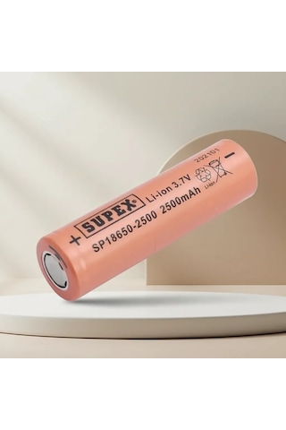 18650 3,7v 2500 Mah Düz Pil