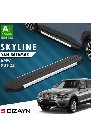 S-dizayn Bmw X3 F25 Skyline Aluminyum Yan Basamak 193 Cm 2010-2017 A+ Kalite