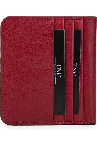 Tamer Tanca Unisex Hakiki Deri Bordo Kartlık 688 4052 Krtlk Sk25-26 Bordo Bordo