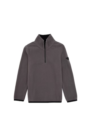 U.S. Polo Assn. Erkek Çocuk Gri Yarım Fermuarlı Sweatshirt 50313841-VR024