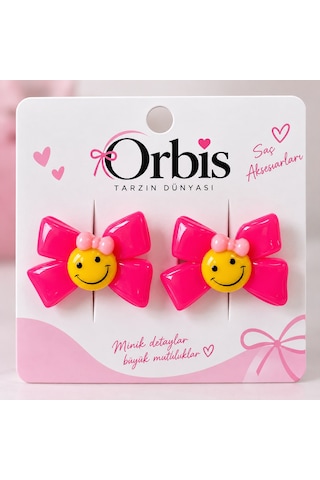 Orbis Tarzın Dünyası Pembe Fiyonk Figürlü Saç Tokası 2 Li Set